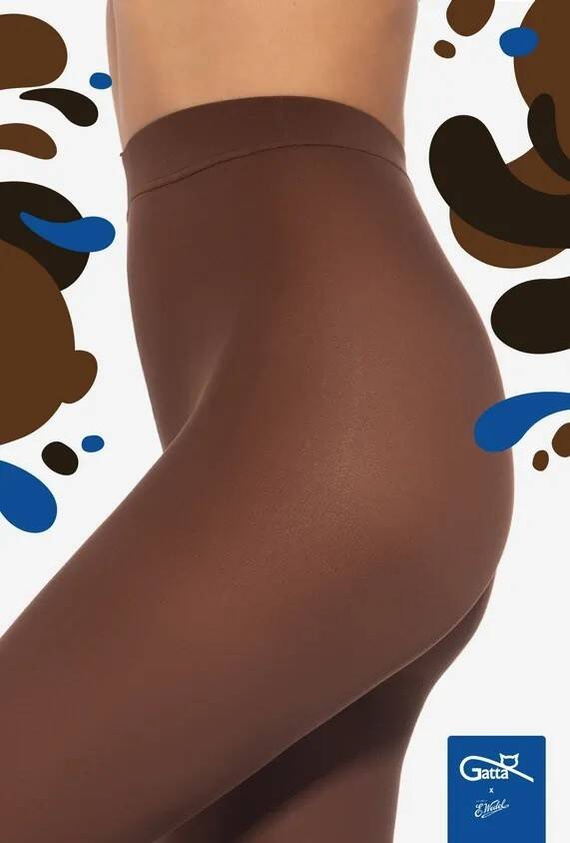 Wedel Microfibre Rajstopy damskie 40 den Gatta - milk choco