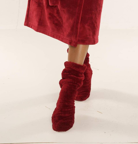 553/554 Wellsoft Гладки чорапи за сън De Lafense - бордо