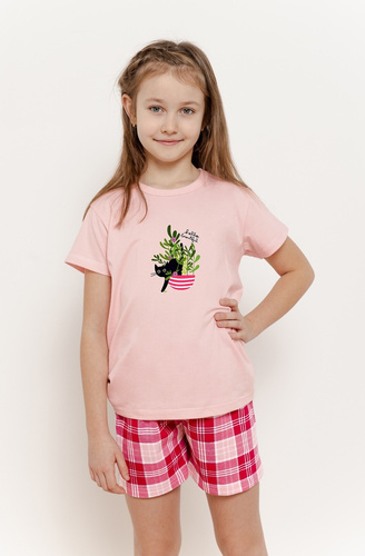 3386 Пижама Вероника за момиче Таро - розова