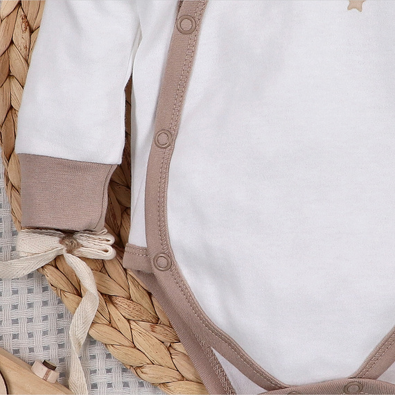 ABN-5502 Тело на плика Sky Journey Nini екрю | Органичен памук за новородени