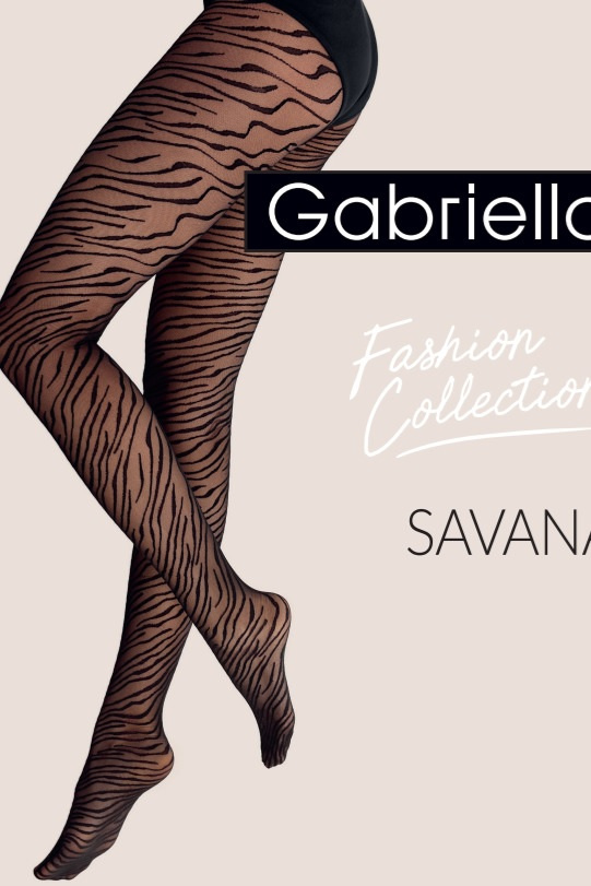 Чорапогащник Gabriella Savana 20 den зебра тънък модерен стилен