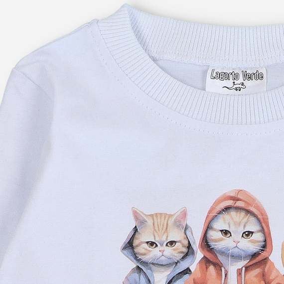 KAR-1010/BIA Момчешка блуза с дълъг ръкав Lagarto Verde бяла