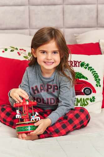 7345 Детска пижама Doctor Nap Dark Grey - 100% памук