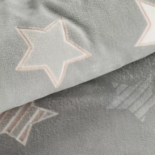 Flano 4 звезди кадифено спално бельо Eurofirany сиво