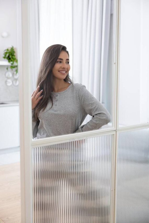 Sensis Vesper Дамска пижама - сиво-кремава