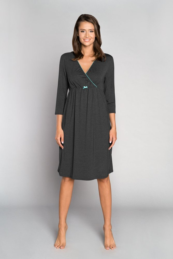 Italia Fashion майчинство и кърмене 3/4 ръкав sonata - тъмен меланж/коса 