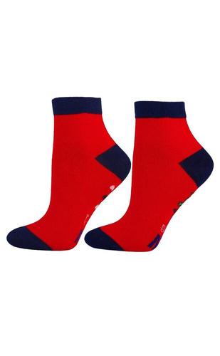 CSL200-904 Дамски/мъжки боти Moraj надписи - червени 03