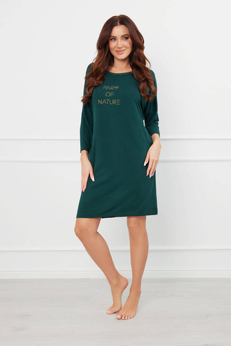 Natura 3/4 нощница Италианска мода - зелена 