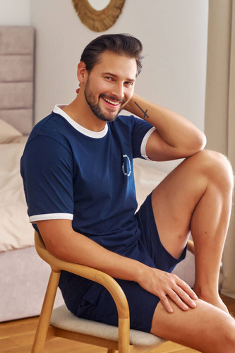 7218 Мъжка пижама Doctor Nap - тъмносиня