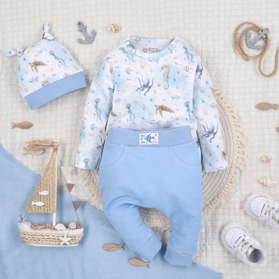 ABN-5445 Боди от био памук Sea Of Joy Nini – органичен памук, дълъг ръкав