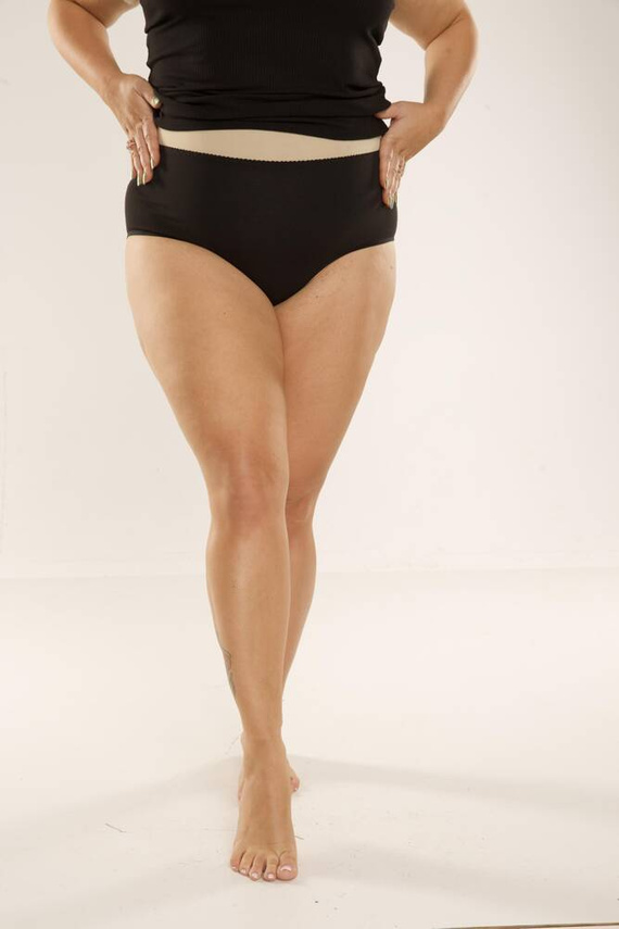 018 Sara Бикини с висока талия De lafense - черно