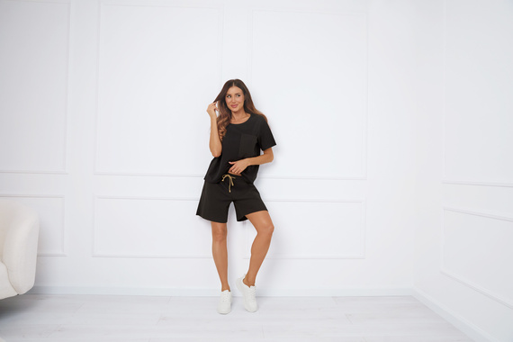 Дамски комплект Bono Italian Fashion - черен 