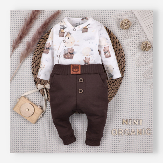 Боди Nini Balloon Friends 100% органичен памук, произведено в Полша