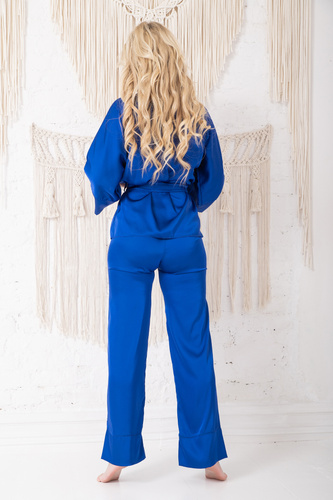 Perai Дамски пижамен комплект Kalimo - кралско синьо 