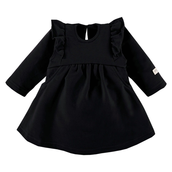 Детска рокля Eevi Simply Comfy черна 100% памук