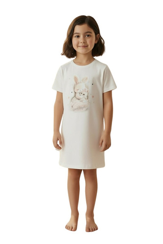 Детска нощница Cornette Young Girl 494/124 ecru памук