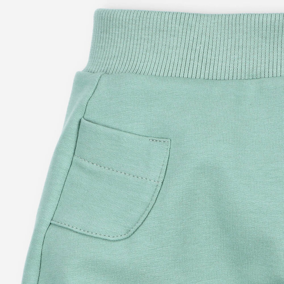 ABN-4517/ZIE Спортен панталон с джоб от органичен памук Nini зелен