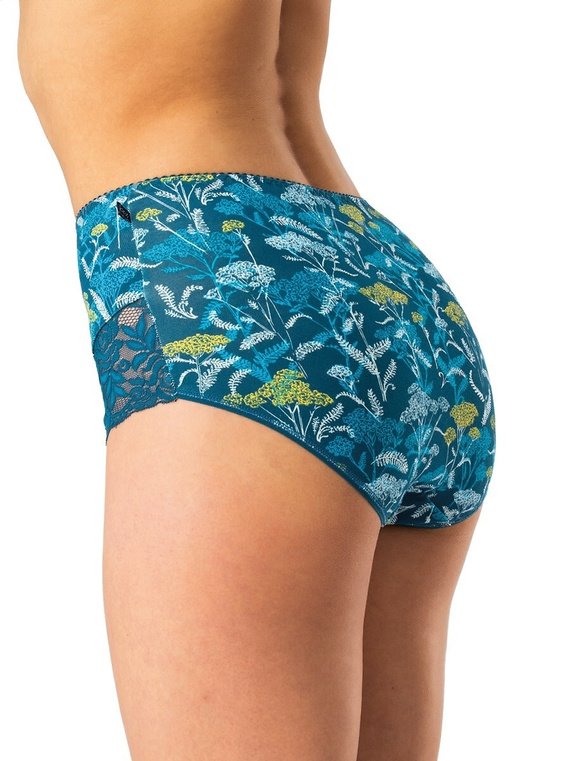 Дамски слипове Key LPF 577 сини – памучни, удобни, 2 броя в опаковка