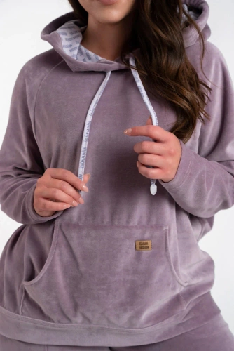 Oliw Дамски суитшърт с качулка Italian Fashion - heather