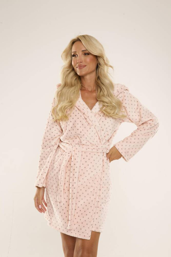 546 Къс дамски халат Melanie Forex - сьомга