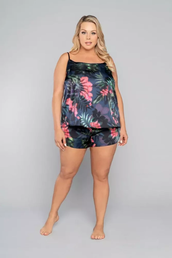 Amazonia Дамска пижама, къси панталони Италианска мода - принт