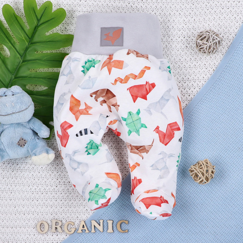 ABN-5390 Fun Origami Półśpiochy z bawełny organicznej Nini druk