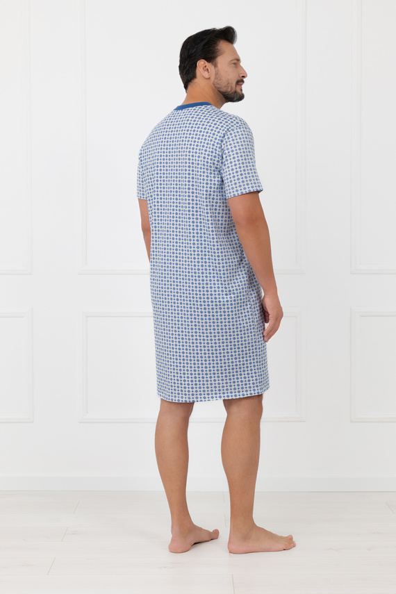 Мъжка нощница Niger Italian Fashion 100% памук къс ръкав