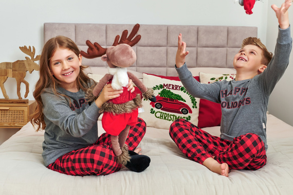 7345 Детска пижама Doctor Nap Dark Grey - 100% памук