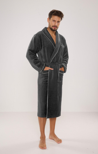 735 Мъжки халат Manuele De Lafense - графит