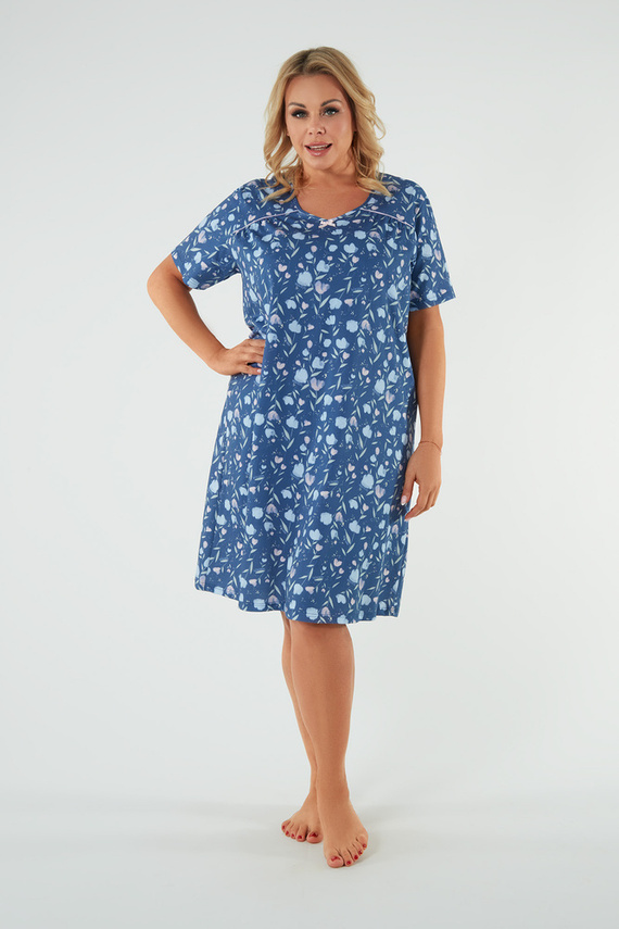 Нощница Agalia, къс ръкав Италианска мода - принт