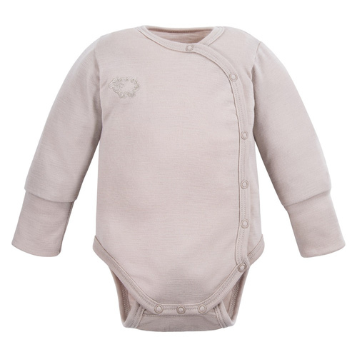 Мериносово боди от мериносова вълна Eevi - бежово