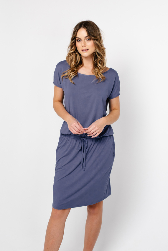 Paramo Дамска рокля Италианска мода - синя