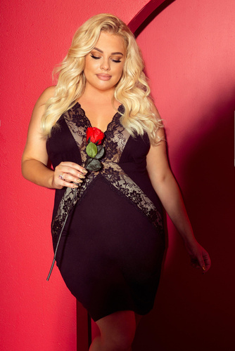 879 Agnes Forex нощница - черна