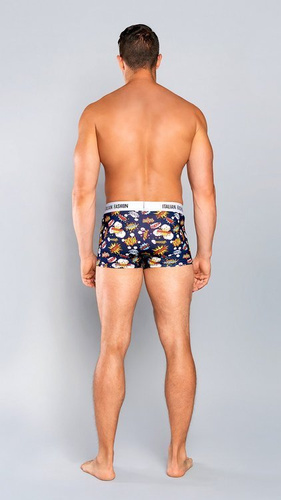 Мъжки боксерки Boom Италианска мода - тъмно синьо 