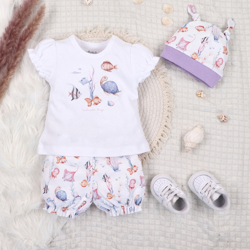 ABN-5489 Бебешки шорти Underwater World Nini – органичен памук, за момичета