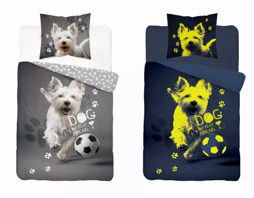 5205 A Fluo 40 Светеща в тъмното памучна постелка Detexpol топка за кучета