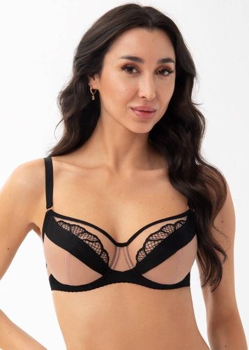 Gorsenia K 921 Davika Мек черен сутиен