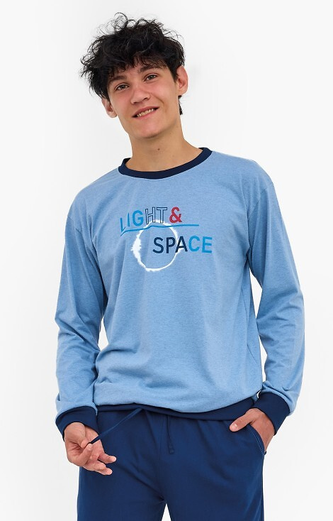 998/57 Младежка пижама Cornette F&Y – памук, дълъг ръкав, панталон