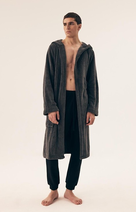 43012 Мъжки халат с качулка Mild Henderson – топъл и мек