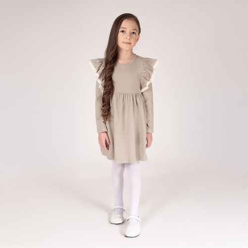 212169 Момичешка рокля Tola Nicol – 100% памук, дълги ръкави, волани, полско производство