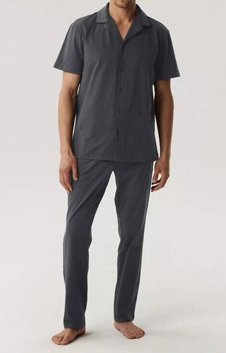 BNMP-002 Мъжка пижама с къс ръкав Atlantic - тъмно сива
