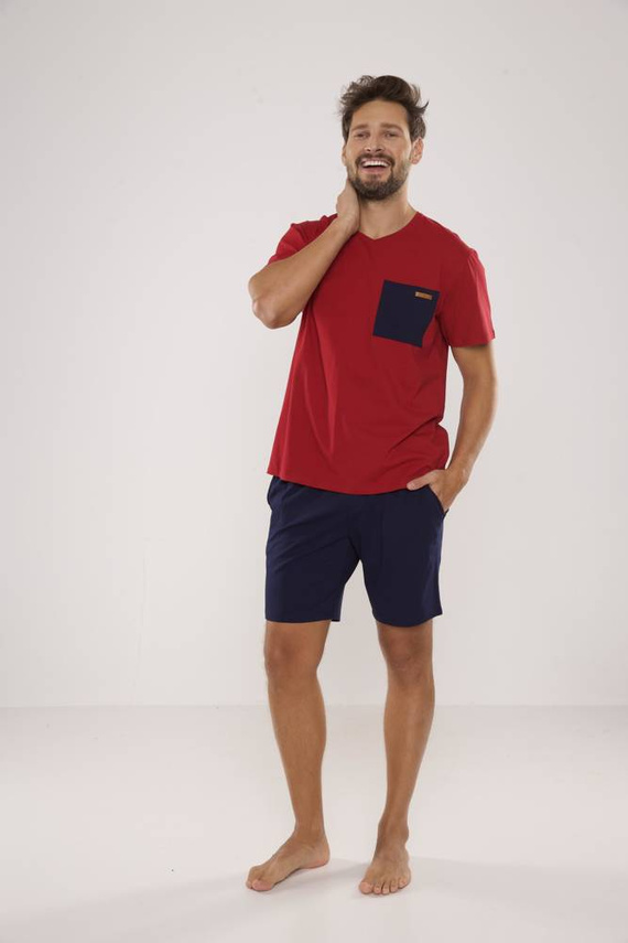 646 Kevin Мъжка пижама De Lafense - бордо