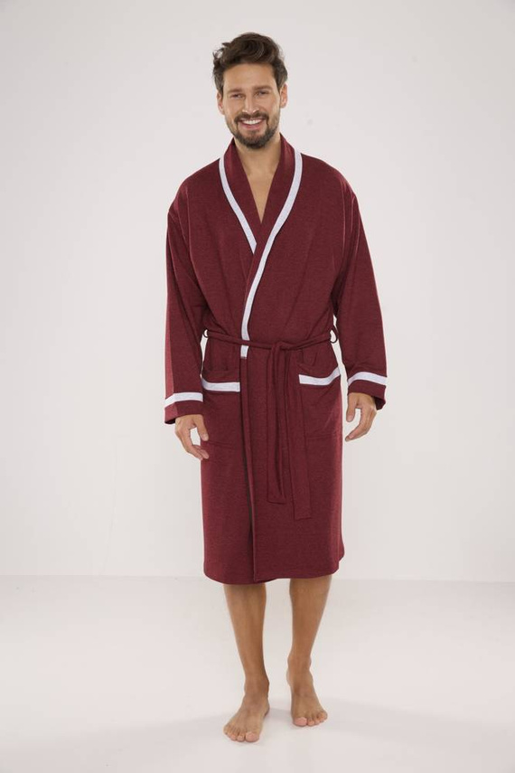 564 Мъжки халат Bruno De Lafense - бордо