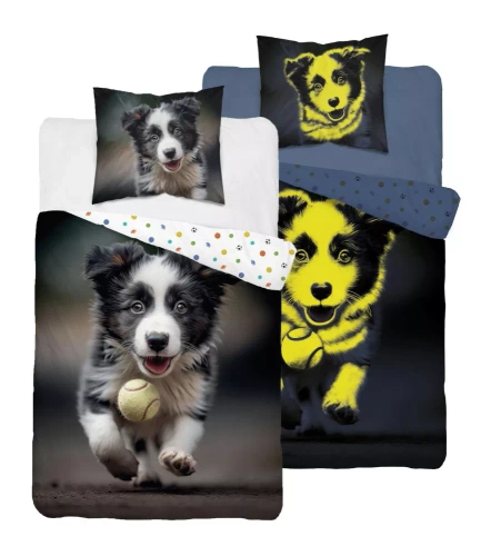 5410 A Puppy Светеща в тъмното памучна постелка Detexpol