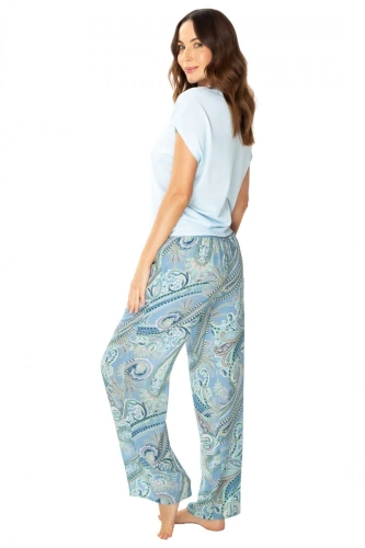 86634 Laguna дамска пижама Чайка, син принт