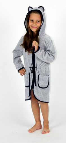 374 / 375 Детски халат Desiree - сив