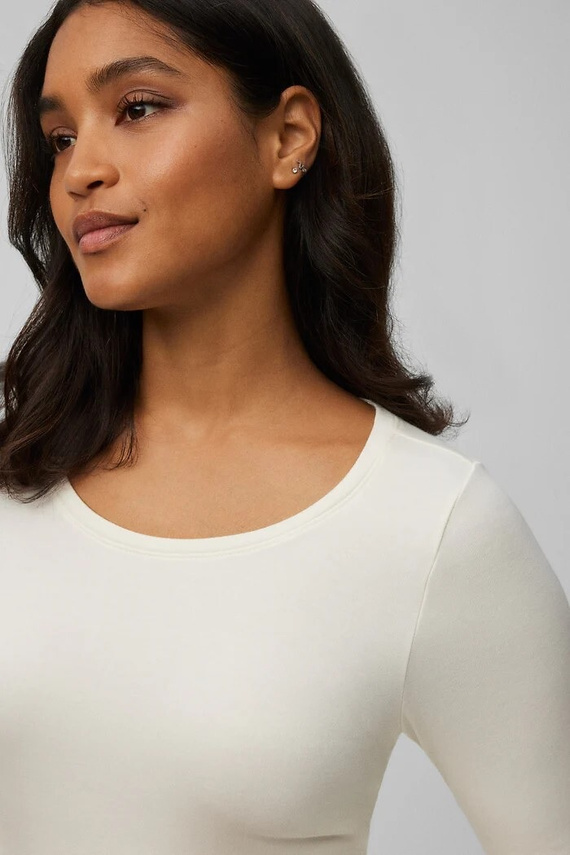 Дамска термо тениска Ysabel Mora 70017 panacotta - мека, дишаща, хипоалергенна, с дълъг ръкав