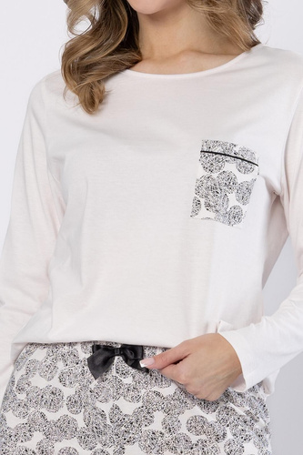 Пижама Baśka 1698 Leveza, черна - класическа, от две части, удобна