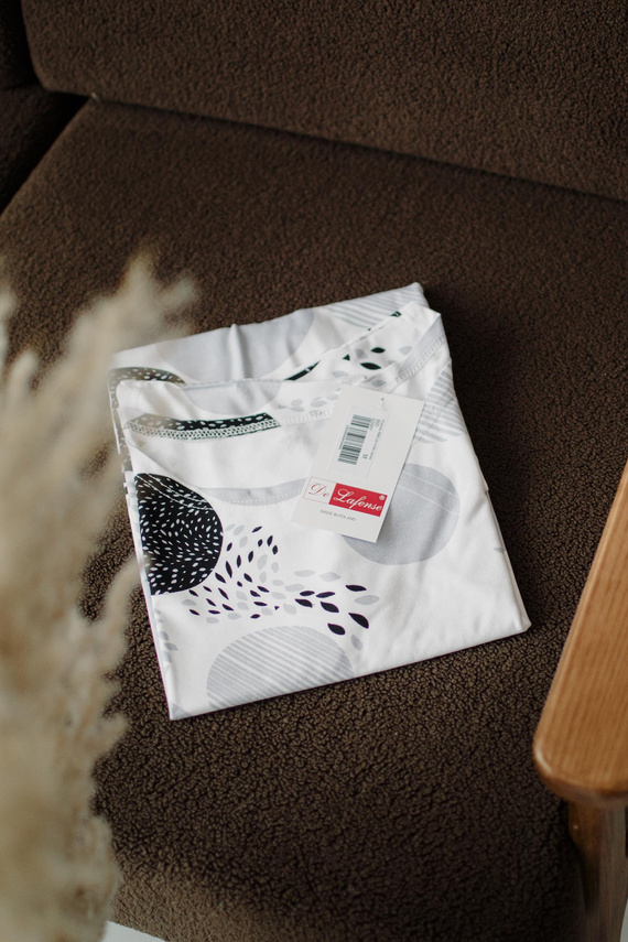 860 Amelia De Lafense нощница - къс ръкав, мека вискоза - сиво