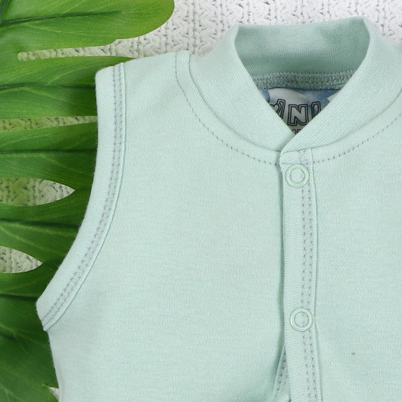 ABN-5575 Жилетка Dino Explorer Nini – органичен памук, удобно закопчаване